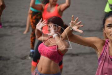 Clases magistrales de Zumba y Body Combat en Melenara (Foto TA)